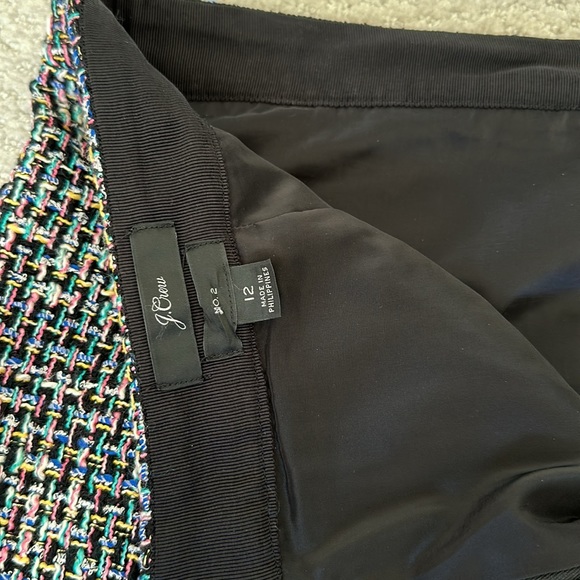 I.Crew multi-color boulce pencil skirt size 12 - Picture 3 of 5